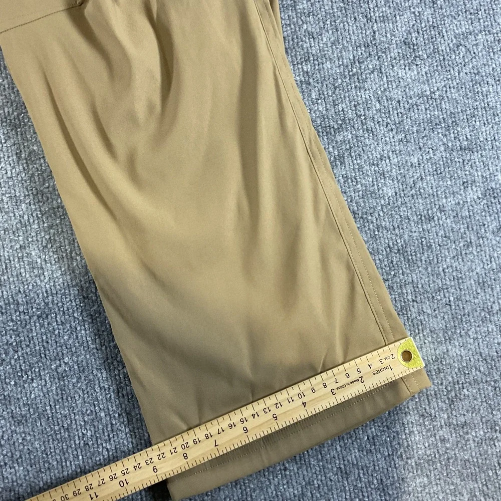 Orvis Fleece Lined Pants Mens 38x30 Tan Performance Hiking Outdoor Winter New